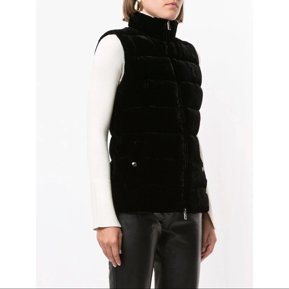 Polo Ralph Lauren Black Velvet Puffer Vest